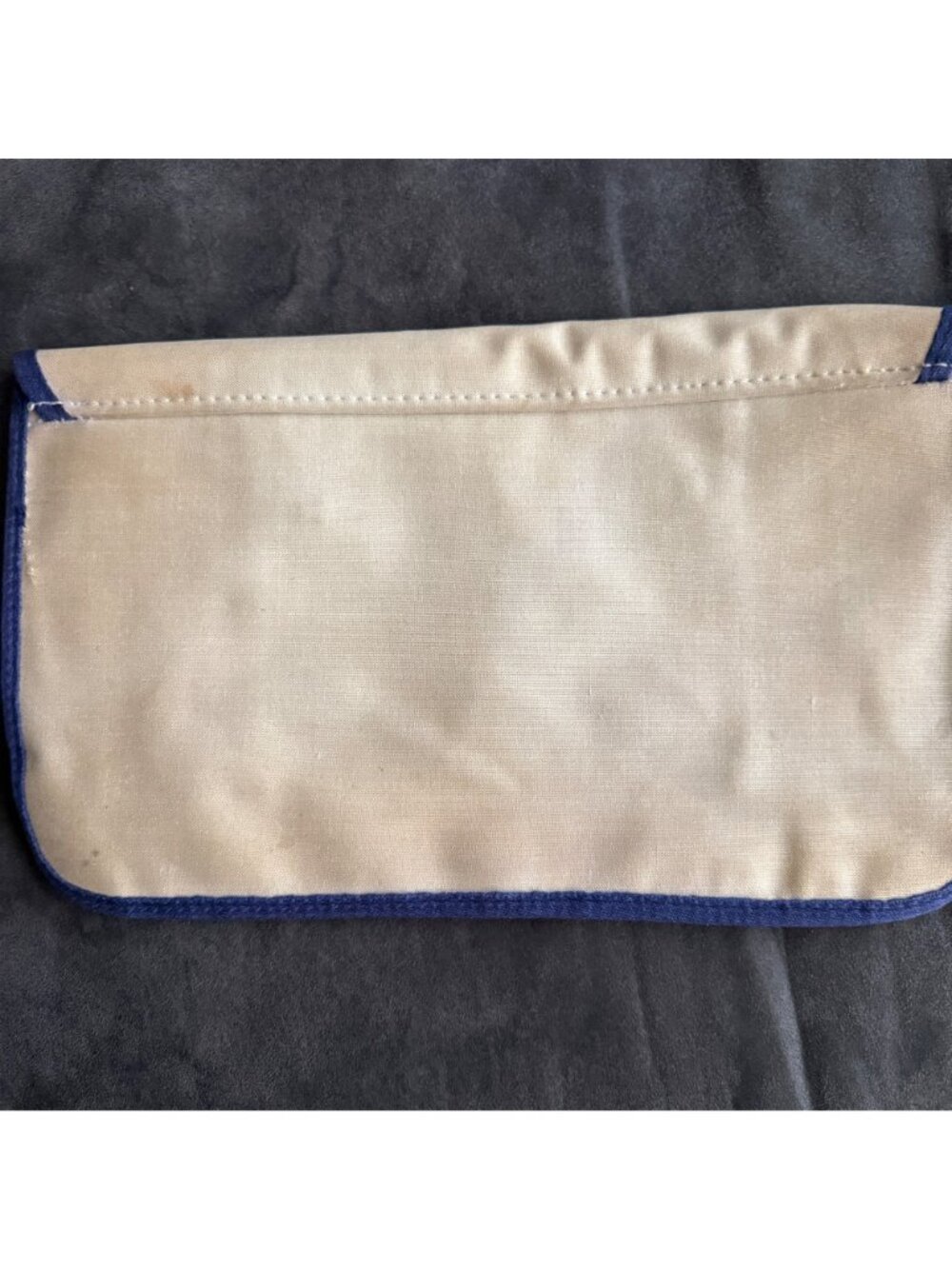 Vintage Canvas Pouch Set With Multicolor Stripe Design & Wrist Strap - Picture 5 of 10
